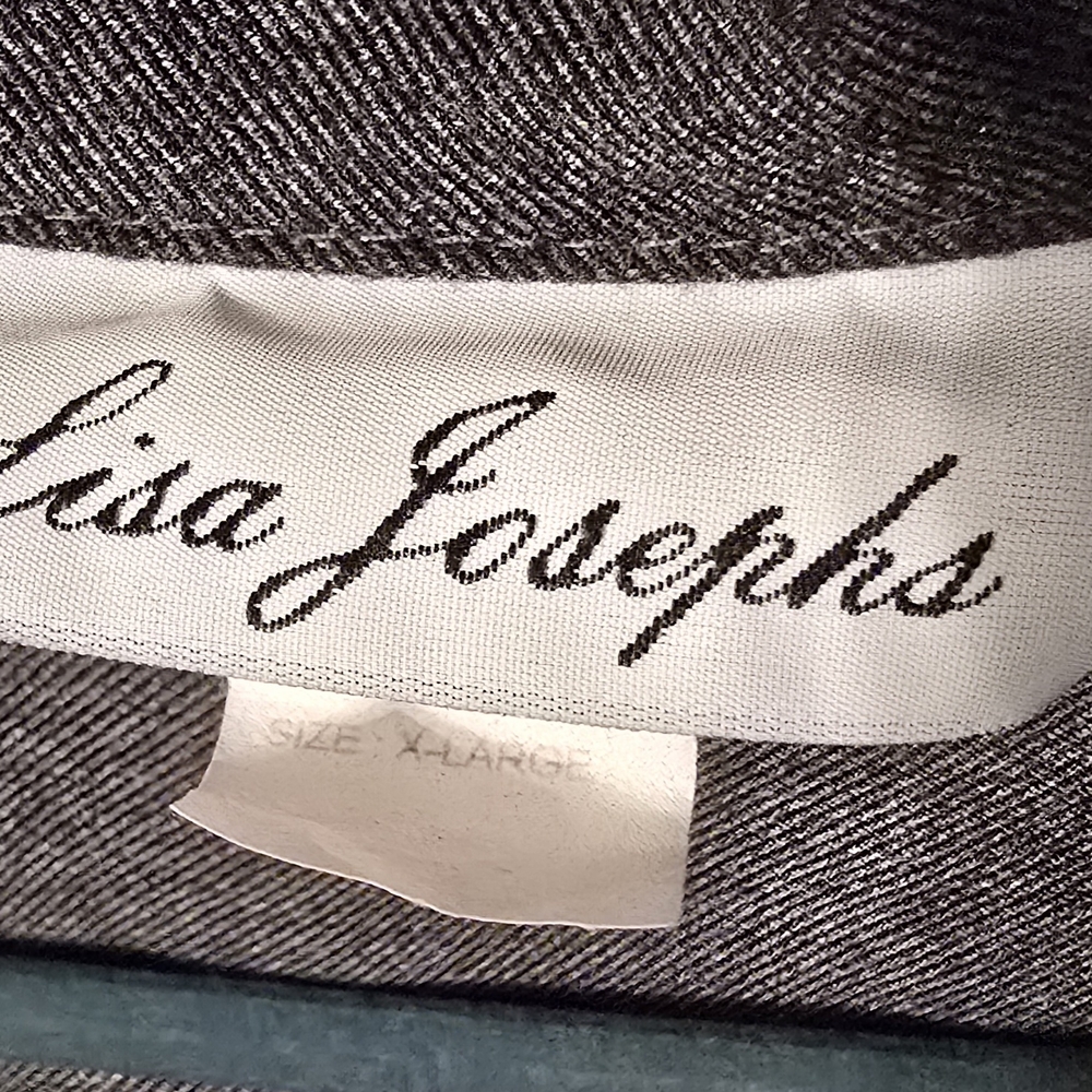 Vintage 90's Gray Blazer with Notched Lapels - Picture 3 of 8